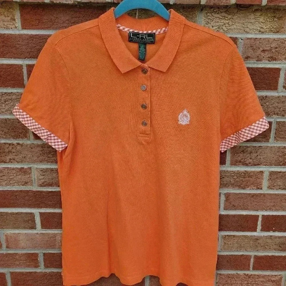 Lauren Ralph Lauren Tops - L-RL Lauren Active Ralph Lauren Tennessee Vol Orange Polo Women's Size Large